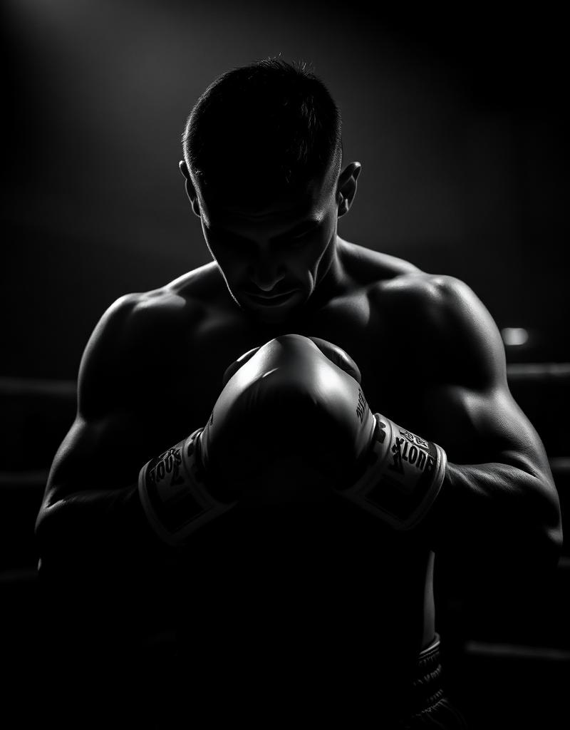 Boxer wrapping hands