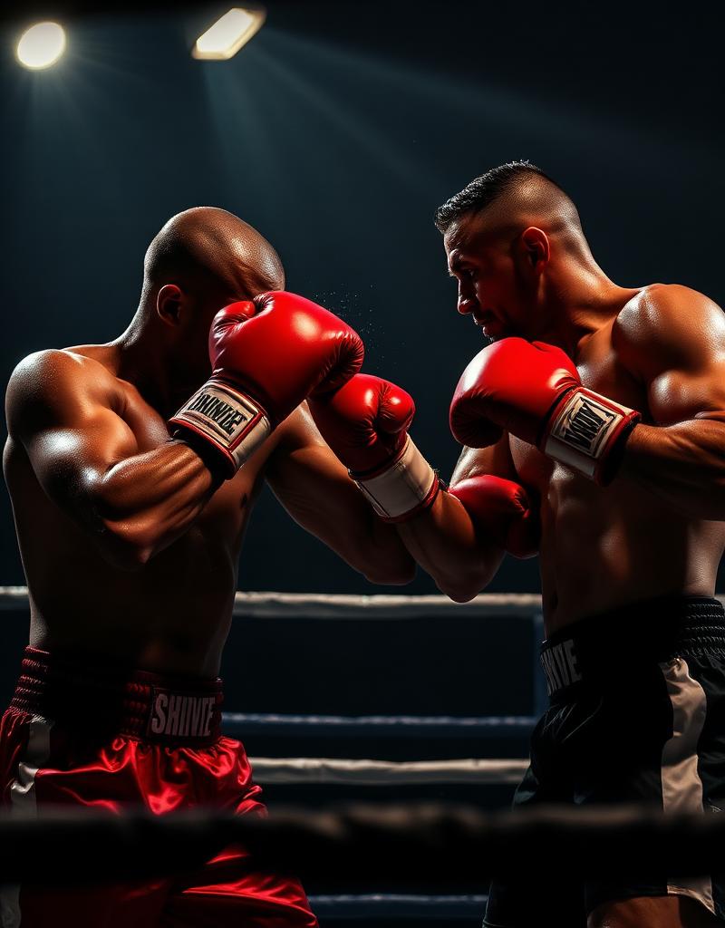 Boxers sparring
